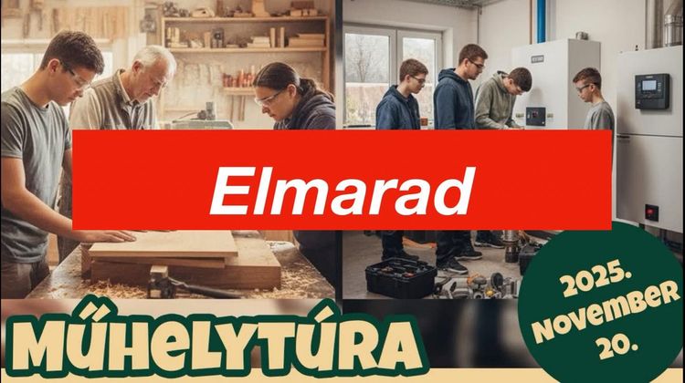 A műhelytúra elmarad