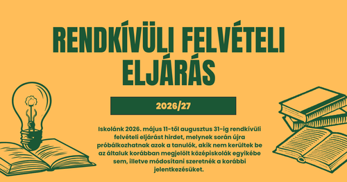 Rendkívüli felvételi eljárás
